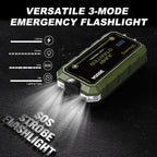 3500A 12V Heavy-Duty Jump Starter, Portable Jump Pack Battery Booster for Trucks & RVs, Compatible with 10L Gasoline and 6L Diesel Engines, PD60W Bidirectional Fast Charging with LED Light, 18-Month Standby Auto Jump Start Function