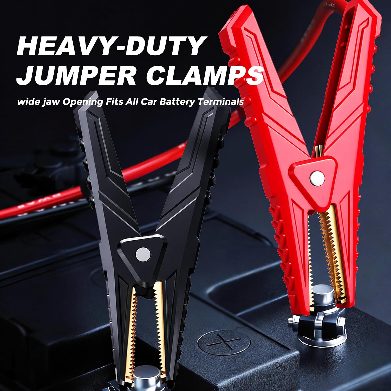 3500A 12V Heavy-Duty Jump Starter, Portable Jump Pack Battery Booster for Trucks & RVs, Compatible with 10L Gasoline and 6L Diesel Engines, PD60W Bidirectional Fast Charging with LED Light, 18-Month Standby Auto Jump Start Function