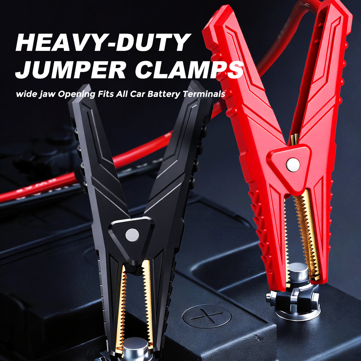 3500A 12V Heavy-Duty Jump Starter, Portable Jump Pack Battery Booster for Trucks & RVs, Compatible with 10L Gasoline and 6L Diesel Engines, PD60W Bidirectional Fast Charging with LED Light, 18-Month Standby Auto Jump Start Function