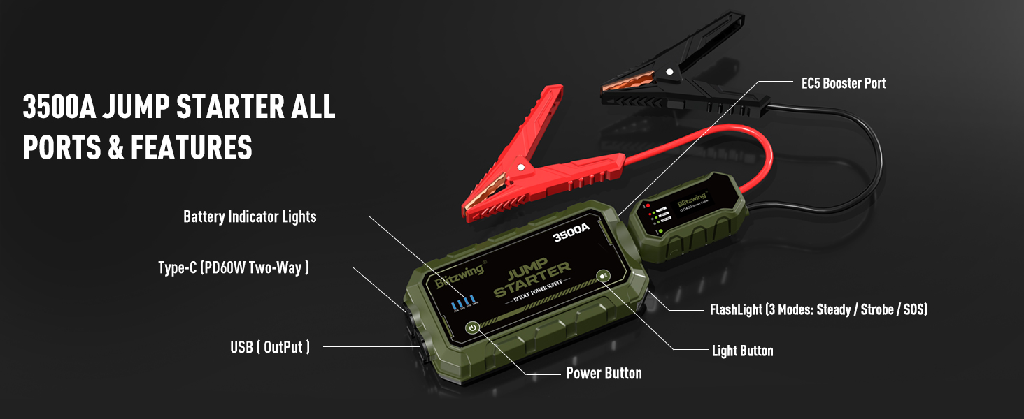 Spark-Proof & Ultra Safe Booster Clamps
